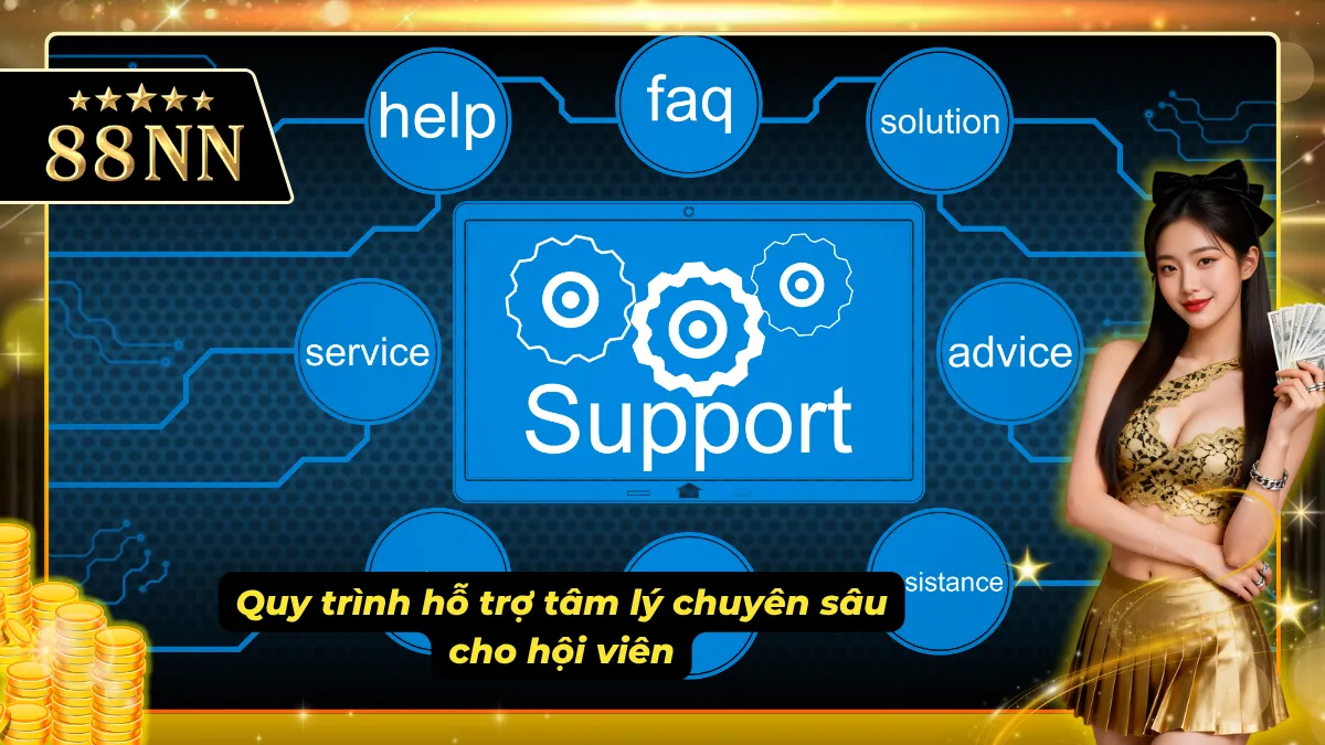 Quy trình nhà cái hỗ trợ người chơi về mặt tâm lý khi tham gia