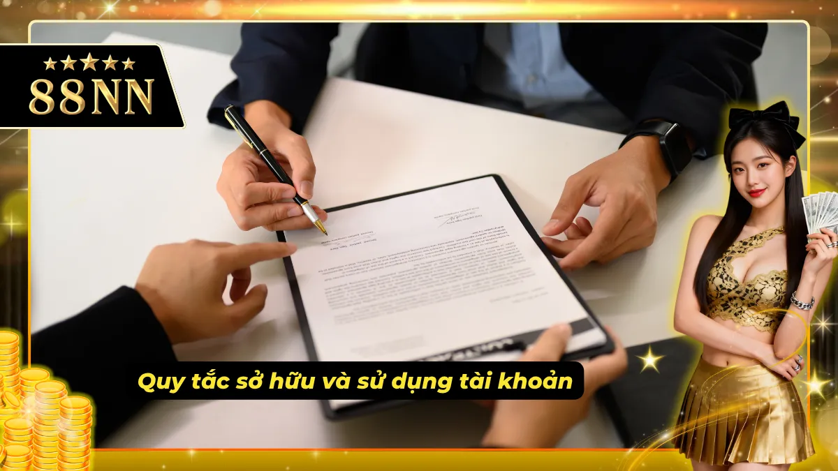 Chính sách điều khoản quy định rõ việc người chơi sở hữu tài khoản