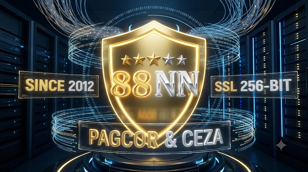 Trung tâm kiểm soát bảo mật dữ liệu của nền tảng 88NN, trang bị công nghệ mã hóa SSL 256-bit tiên tiến và chứng nhận hợp pháp từ PAGCOR hoạt động bền vững từ năm 2012.